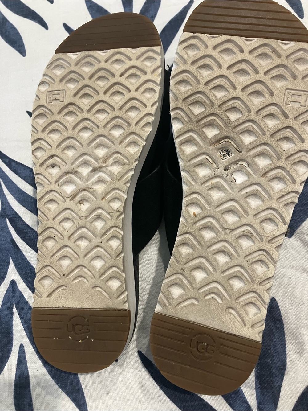 UGG Black Crisscross Slide Sandals - Picture 5 of 9
